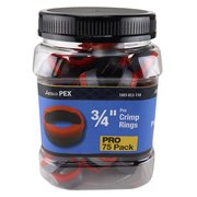 Apollo Pex 3/4 in. Copper Pro Crimp Ring Jar (75-Pack), 75PK APXCR34LTJR